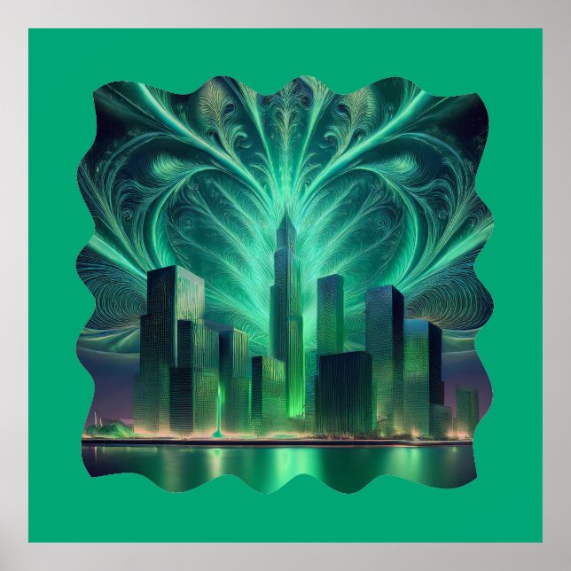 Poster Fogos De Artifício Fratos Sobre A Cidade (Frente)