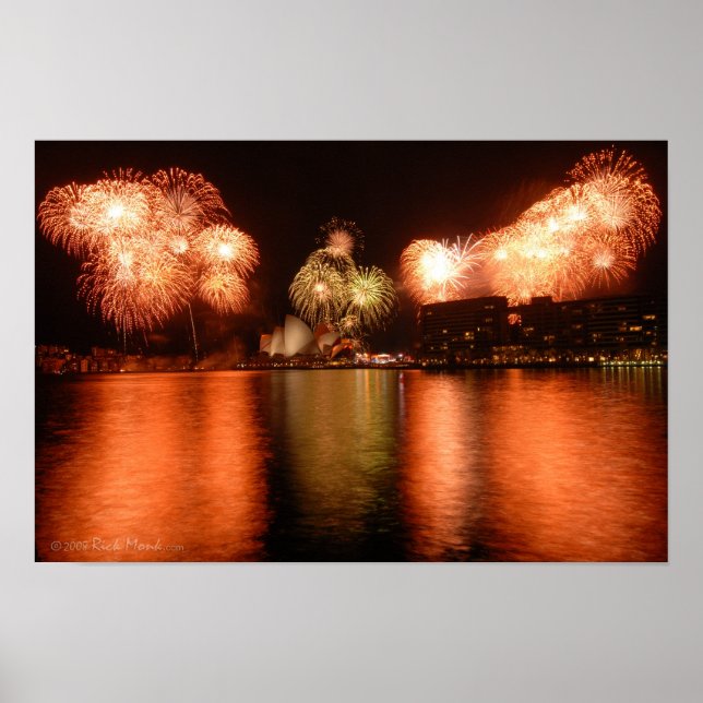 Poster Fogos de Artifício Sydney Opera House Idol (Frente)