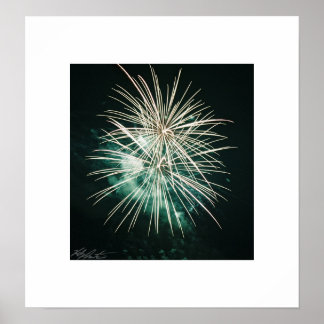 Poster Fogos de artifício verdes
