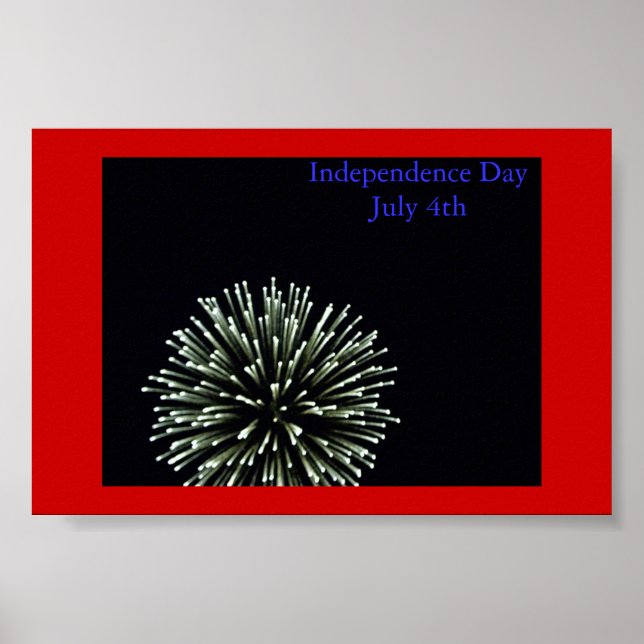 Poster Fogos do Dia da Independência (Frente)