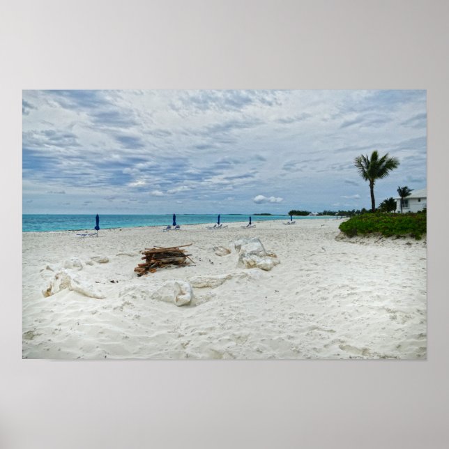 Poster Fogueira na Praia das Bahamas (Frente)