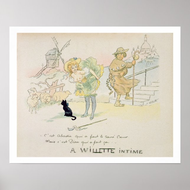 Poster Foi Abadie quem fez o Sacre-Coeur, mas Deus me (Frente)