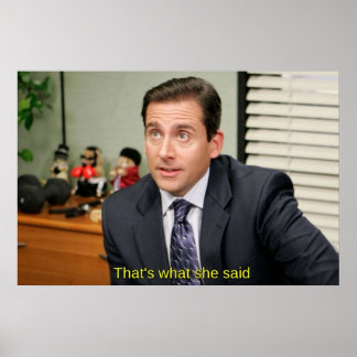 Poster Foi o que ela disse Michael Scott