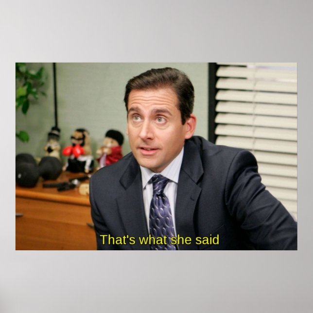 Poster Foi o que ela disse Michael Scott (Frente)