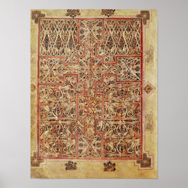 Poster Fol.220 Carpet page, from the Lichfield (Frente)