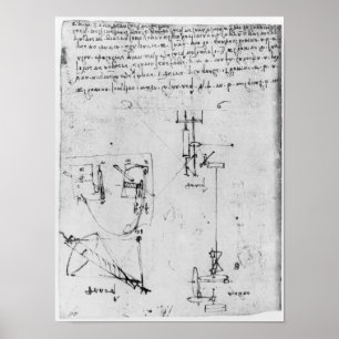 Pôster Fol. 46v, do códice Forster III, 1480s-1494