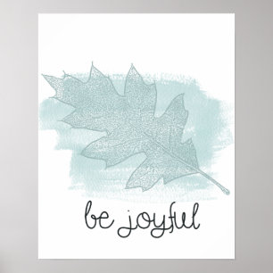 Poster Folha azul