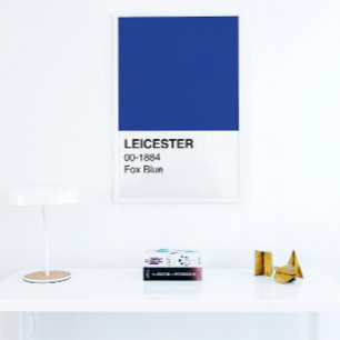 Pôster Folha Azul de Leicester - Largura do Cheio