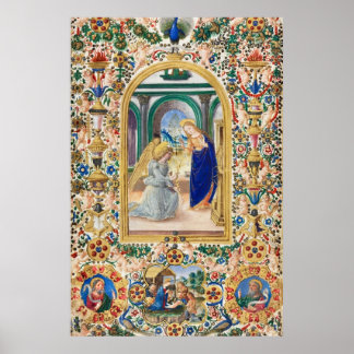 Poster Folha da Anunciação do Livro das Horas