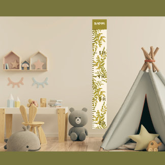 Poster Folha da Flora de Régua do Gráfico de Crescimento