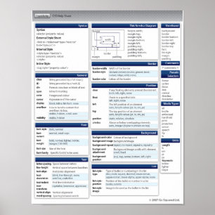Pôster Folha de Cálculo CSS