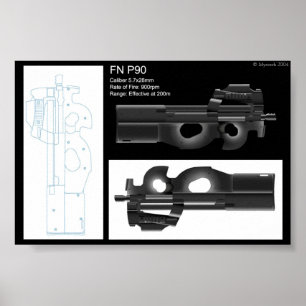 Poster Folha de Estado do FN P90
