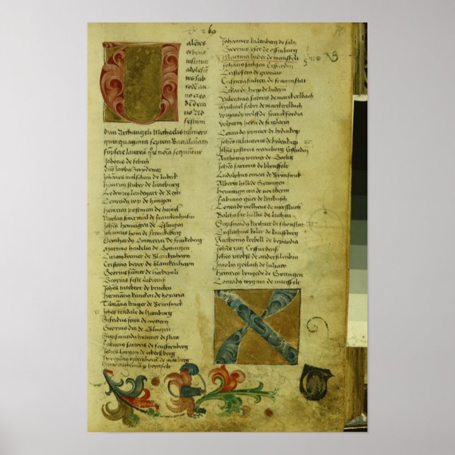 Pôster Folha de inscrição de Martin Luther (Frente)