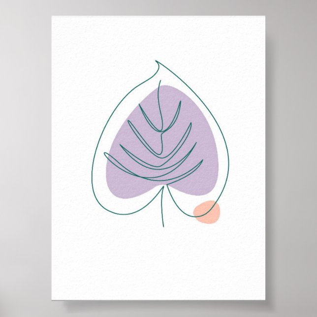 Poster Folha de Lilás Boho Zen (Frente)