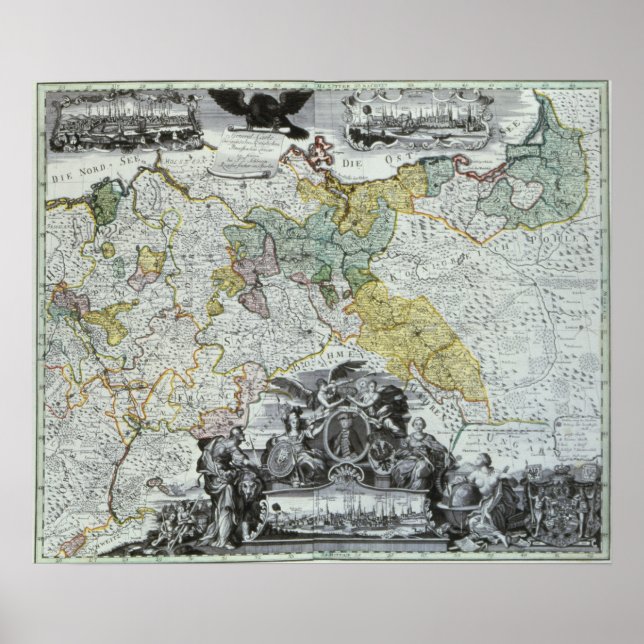 Pôster Folha de mestrado do Soberano Prussiano (Frente)