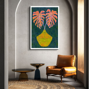 Poster Folha de monstera original