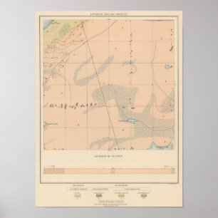 Pôster Folha detalhada IX da geologia