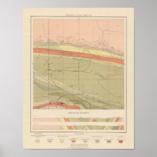 Pôster Folha detalhada XII da geologia