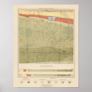 Pôster Folha detalhada XXII da geologia