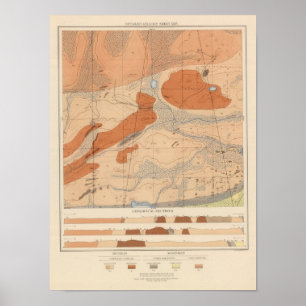 Pôster Folha detalhada XXIV da geologia