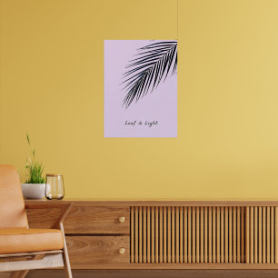 Poster Folha e luz - Folha de Palma Minimizada