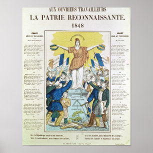 Poster folha lírica para uma canção dedicada ao