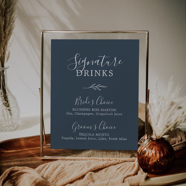 Poster Folha mínima | Estrelas Azuis (Criador carregado)