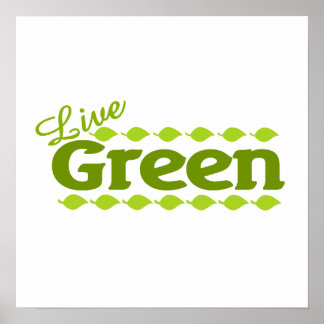 Poster folha verde