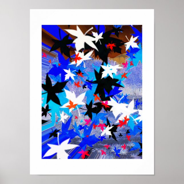 Pôster Folhas à luz do luar (Frente)