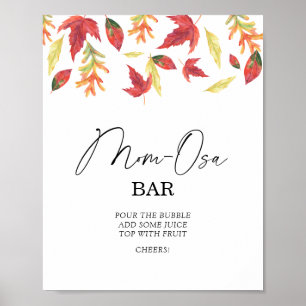 Poster Folhas chá de fraldas Momosa bar
