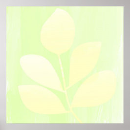 Poster folhas de abstrato