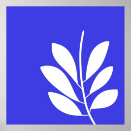 Poster folhas de abstrato