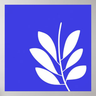 Poster folhas de abstrato