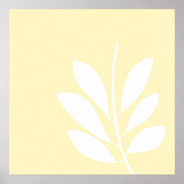 Poster folhas de abstrato (Frente)