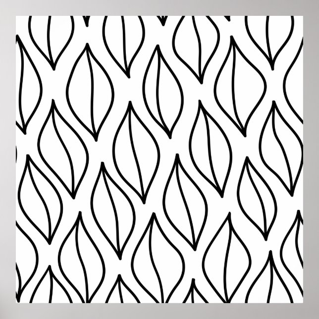 Poster folhas de abstrato. Estrutura da safra. Mar de tra (Frente)