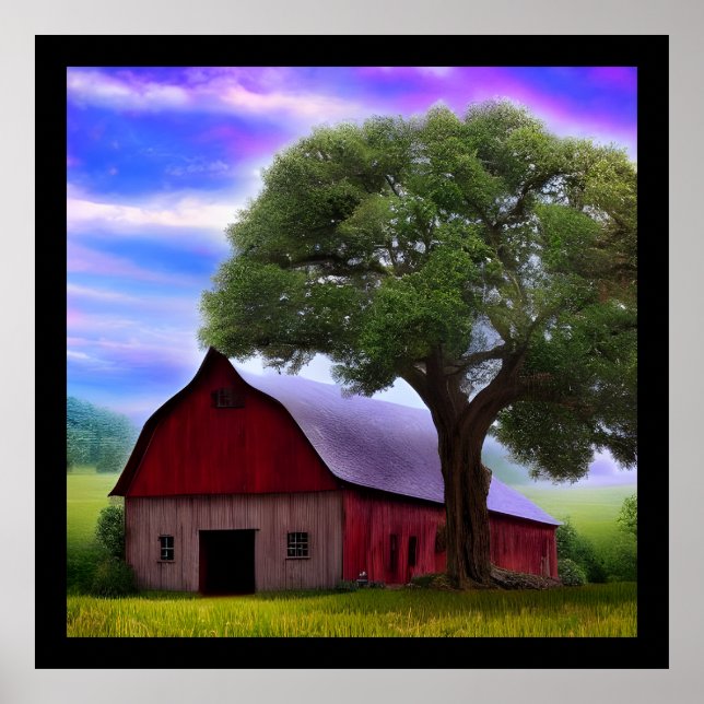 Poster Folhas de Mapeamento Russo de outono Picturesco (Frente)