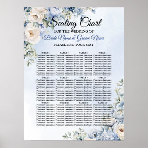 Poster Folhas de marfim de salada azul-caseira Folhas de