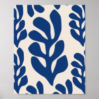 Folhas de Matisse Azul