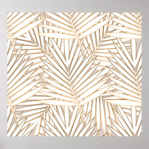 Poster Folhas de ouro: deco de arte.