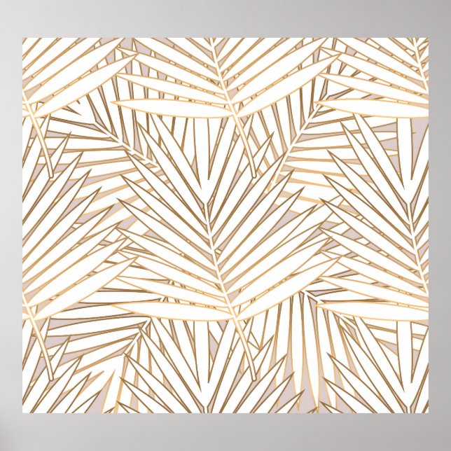 Poster Folhas de ouro: deco de arte. (Frente)