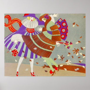 POSTER FOLHAS DE OUTONO E VENTO/ESTILISTA DA FORMA