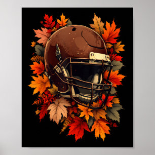 Poster Folhas de Outono Futebol Americano Outono Futebol
