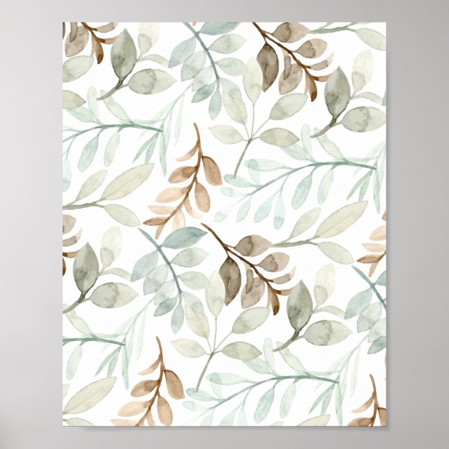 Poster Folhas em queda (Frente)