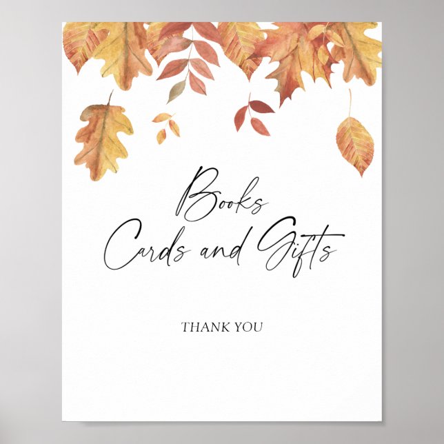 Poster Folhas em queda - CARTÕES DE LIVROS E PRESENTES Po (Frente)