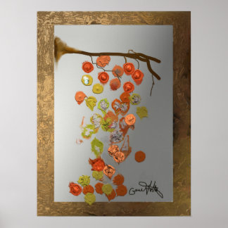 Pôster Folhas - O outono Deixa O Design Abstrato