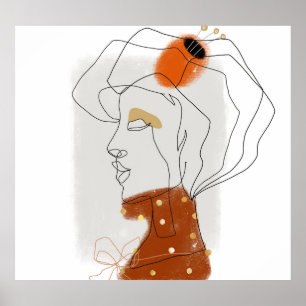 Poster Folhas Tropicais, Design de padrão sem costura.