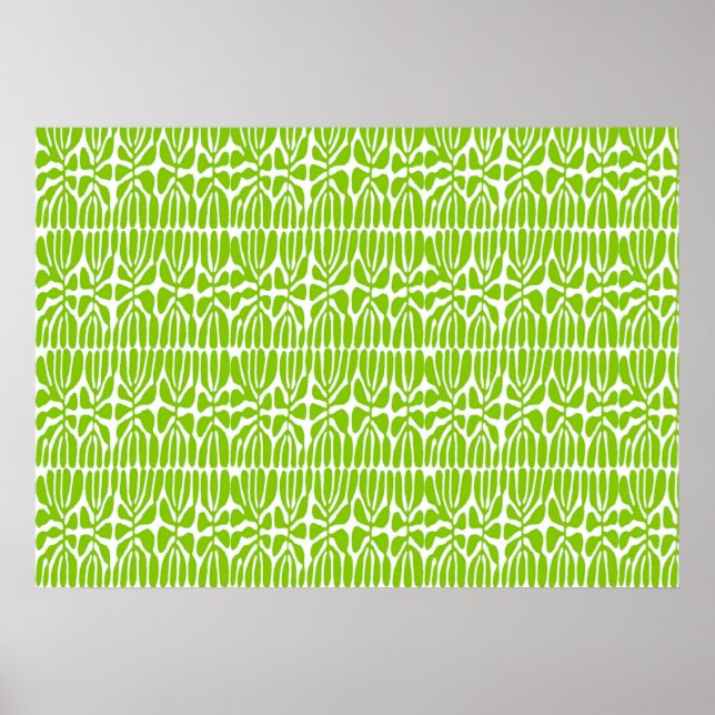 Pôster Folhas Verdes, Matisse Homage (Frente)