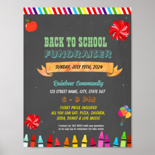 Poster Folheto com Espírito Escolar Editável