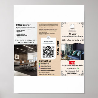 Poster Folheto comercial para Marketing