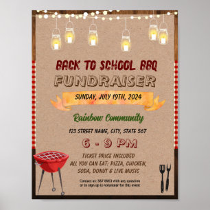Poster Folheto de churrasco de Verão Editável